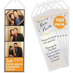 100 Pack Photo Booth Sleeves