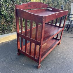 Wood Changing Table - Bar cart