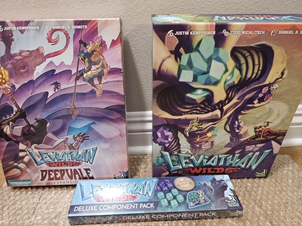 Leviathan Wilds Founders Edition, Deepvale Expansion, And Deluxe Components (Ex/New)