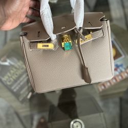 Hermès Gris Tourterelle Togo Birkin 25