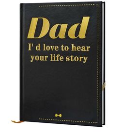 Dad I Want to Know Your Life Story Leather Journal (Hardcover) - Tell Me Your Story Dad Book - A Meaningful Keepsake for Husband to Share His Story - 