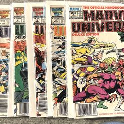 Marvel The Official Handbook Of The Marvel Universe, Deluxe Edition Set Of Six