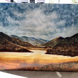 Mountain Landscape 48x36 On The Size 
