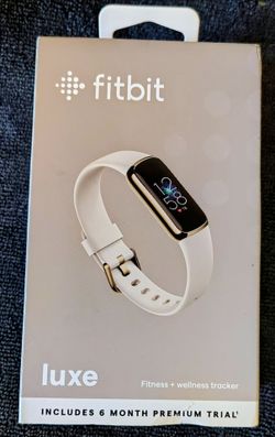 Fitbit luxe with charger sleep and heart rate tracker and call text and app notifications
