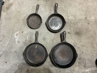 Cast Iron Pans x 4