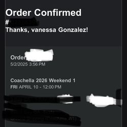 Coachella 2026 Car camping passes W1