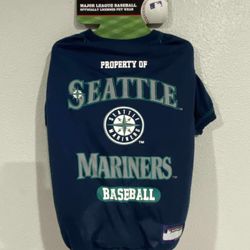 Pets First SEATTLE MARINERS T Shirt Pet Dog/Cat Large MLB Licensed NEW!