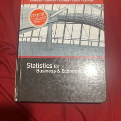Statistics For Business & Economics 13th