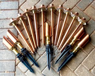 Copper Outdoor Landscape lighting Set