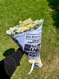 Custom Graduation Money Flower Bouquet