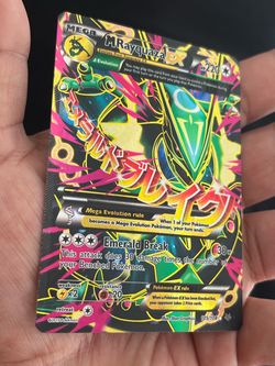 Pokémon TCG M Rayquaza EX Full Art 105/108 Roaring Skies Holo LP ultra rare