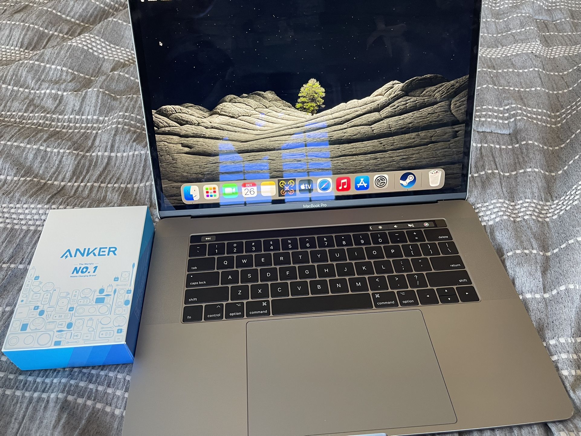 15 Inch MacBook Pro With The New 100 Wat Anker Smart Charger