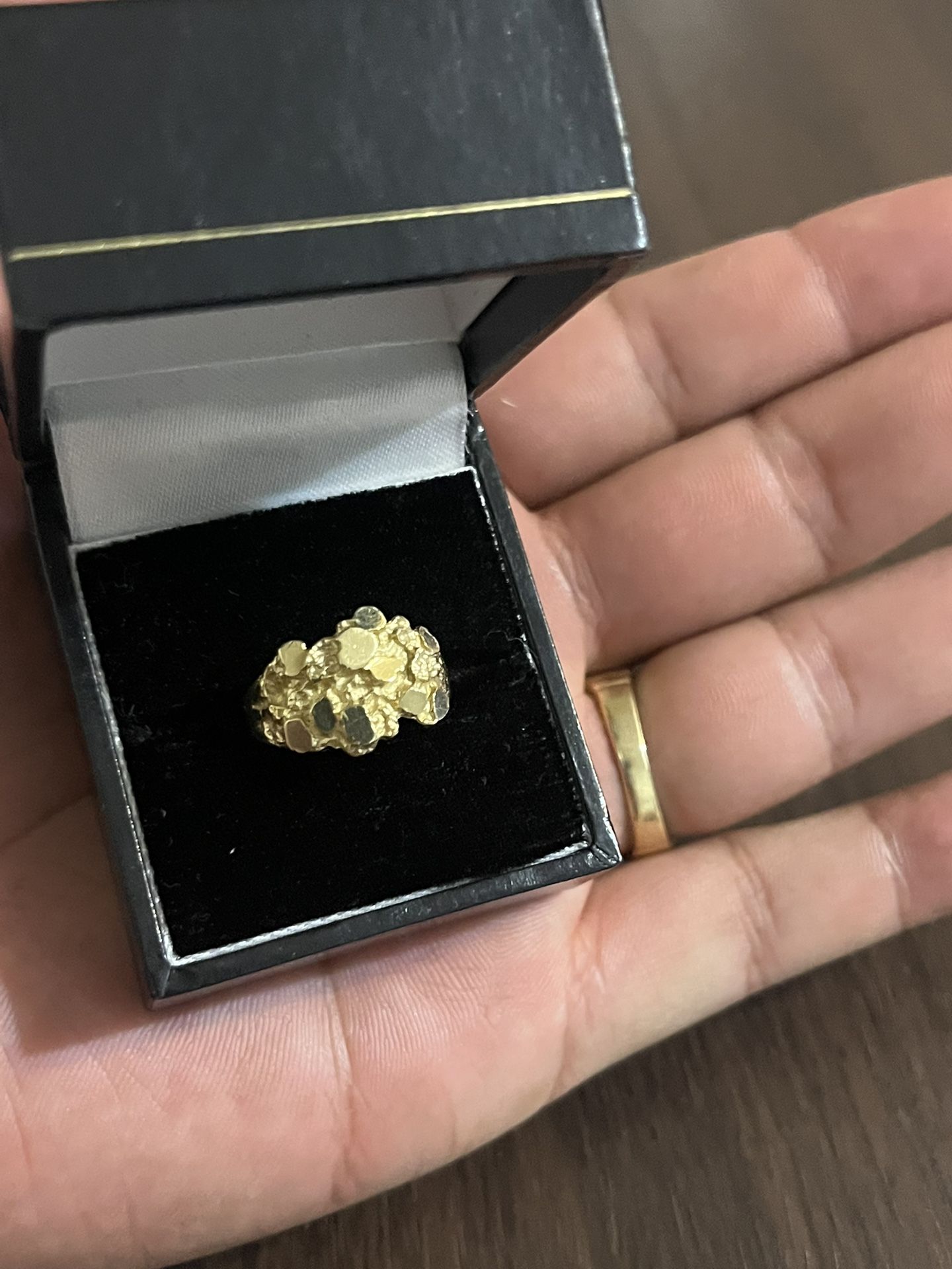 10K Gold Nugget Ring Size 7 