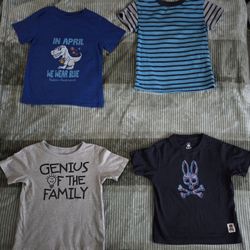Boys t-shirt bundle (4 shirts) size 3T