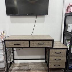5 Drawers Computer Desk