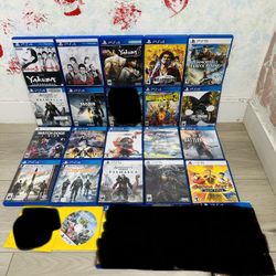 Playstation 5 Games And PlayStation 4 Games ( Used , Tested Working )  Read Description)
