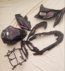 Kawasaki plastics and gas tank