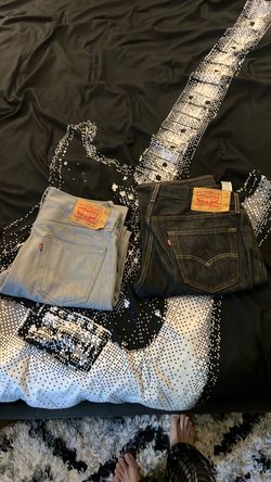 Levi’s 501 jeans new 34x32 gray black