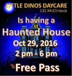 Te invitamos a nuestra Haunted House. Es gratis, trae tu disfraz, habrá jumping baloon, venta de palomitas, nachos, sodas, y horrores de diversión,