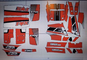 Yamaha banshee full graphic kit