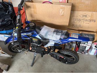 Kids Gas Dirt Bike Blue