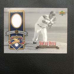 Nolan Ryan Game Used Jersey! Upper Deck Authentic Game Used Jersey!