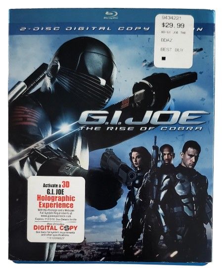 G.I. Joe: The Rise of Cobra Two-Disc Edition Blu-ray Action Adventure Sci-fi Movie