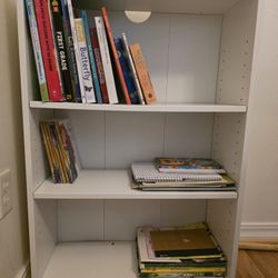 3 Shelf Bookcase White