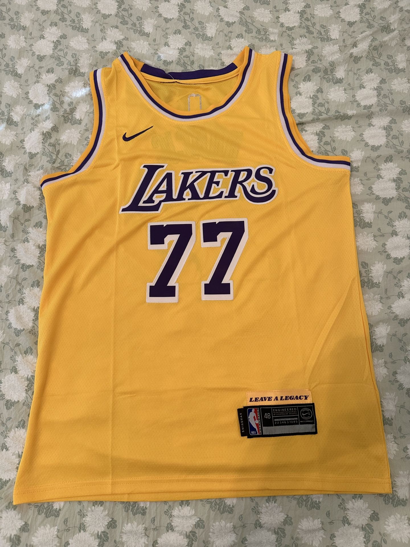 Luka Doncic Yellow LA Lakers Basketball Jersey