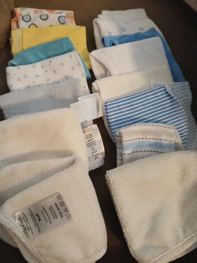 Baby Wash Cloths-16 Items