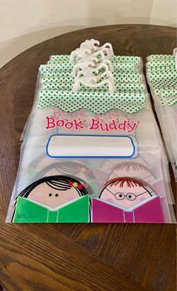 Book Buddy Bags with Hangers Set of 12