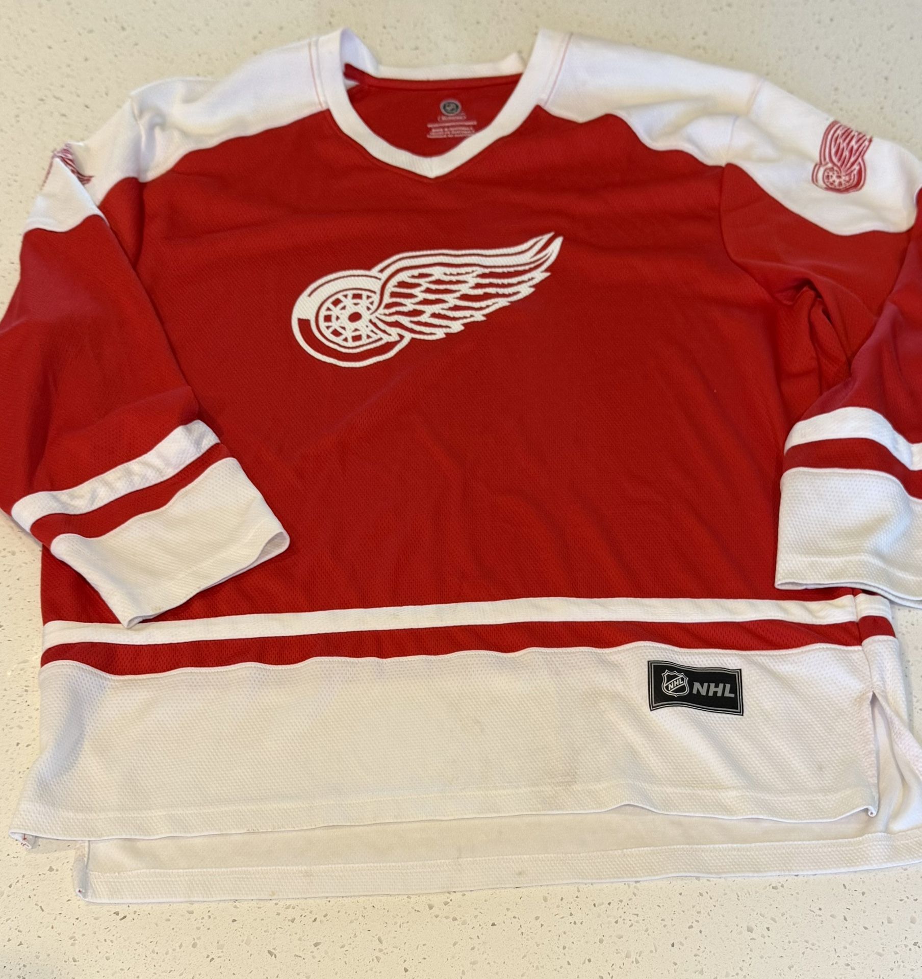 XL NHL Detroit Red Wings Men’s Red Home Hockey Jersey Official Shirt Sportswear 