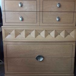 Mid Century Champagne Chest Of Drawers