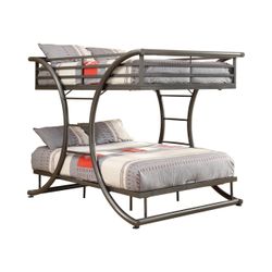 Full Over Full Bunk Bed Gunmetal - $749