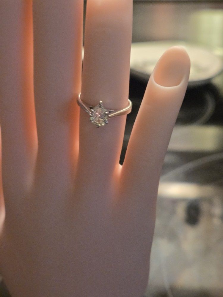 Pear Style Solitaire Engagement Ring