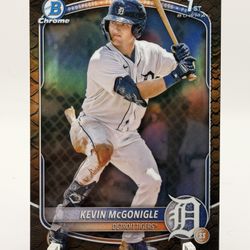 2025 Bowman Kevin MCGONIGLE Bowman 1st Reptilian Parallel Detroit Tigers