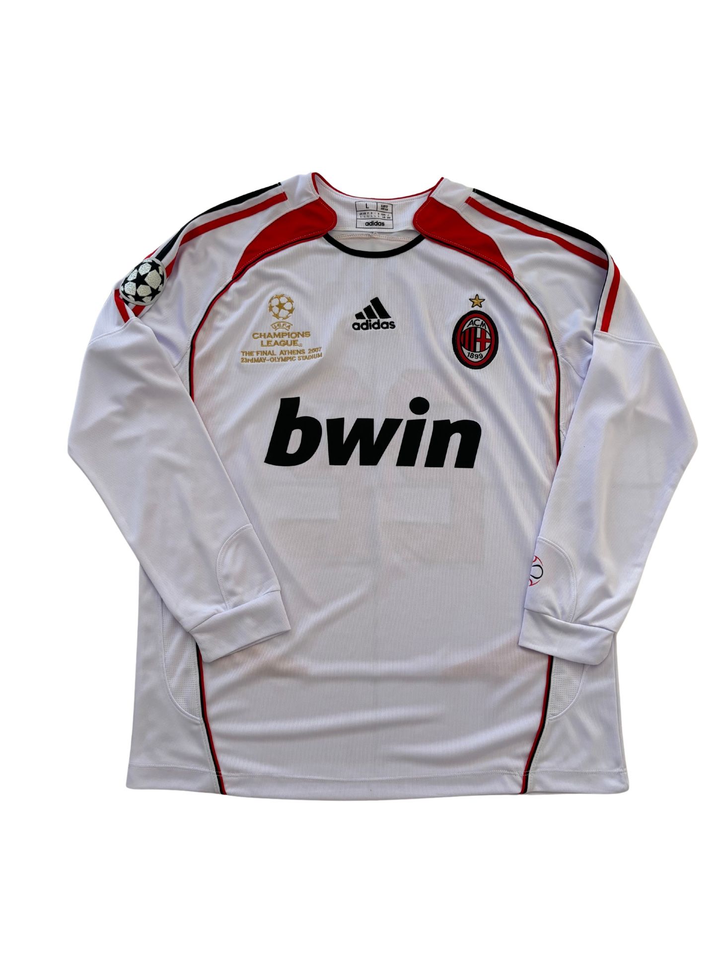AC Milan 2006-07 Away Retro Kaka #22 Long Sleeve UCL Final Jersey Men’s Size Small Medium Large