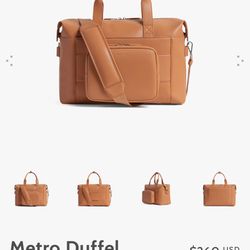 NEW Monos Metro Duffel – Tan / Carry-On Travel Bag (Retail $260) 