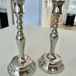 Goldinger Paul Revere 8.5” Candlesticks. High Quality Heavy Weighted New In Original Box 