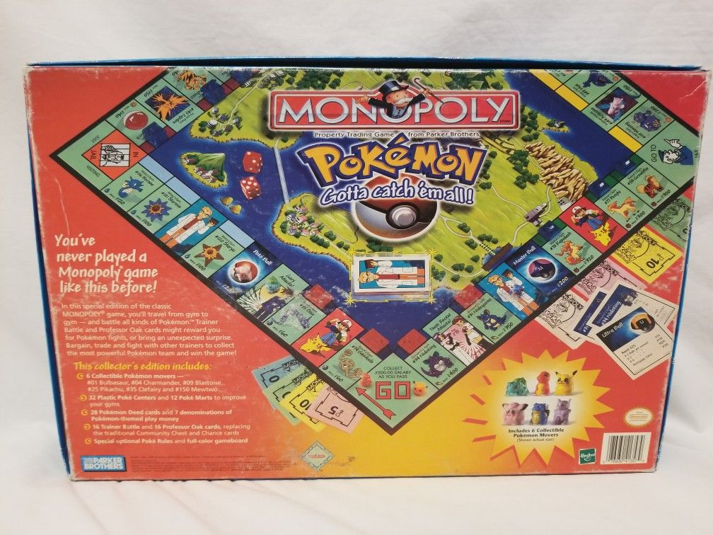 1998 POKEMON MONOPOLY, COLLECTOR'S EDITION