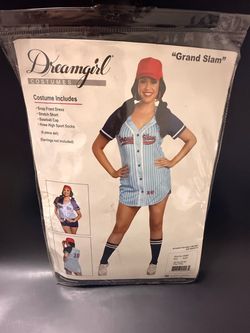 Dreamgirl Grand Slam Baseball Costume 4-Piece Set