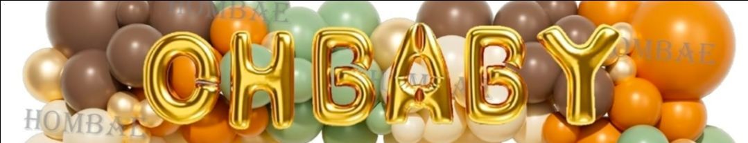 Brand New 16 inch Foil Balloon "Oh Baby" Baby Shower