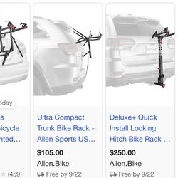 Ultra Light Weight Bike Rack For Trunk
