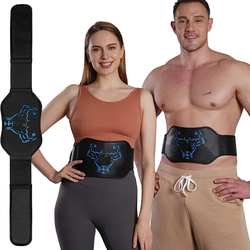 Electronic Muscle Stimulator - Ab Machine, ABS Stimulator Abdominal Toning Belt For Men And Women, Muscle Toner Ab Training Device Sports Fitness AB W