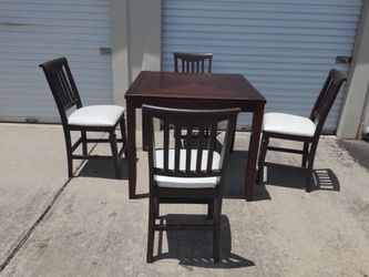 Dinning set 5 piece tall solid wood