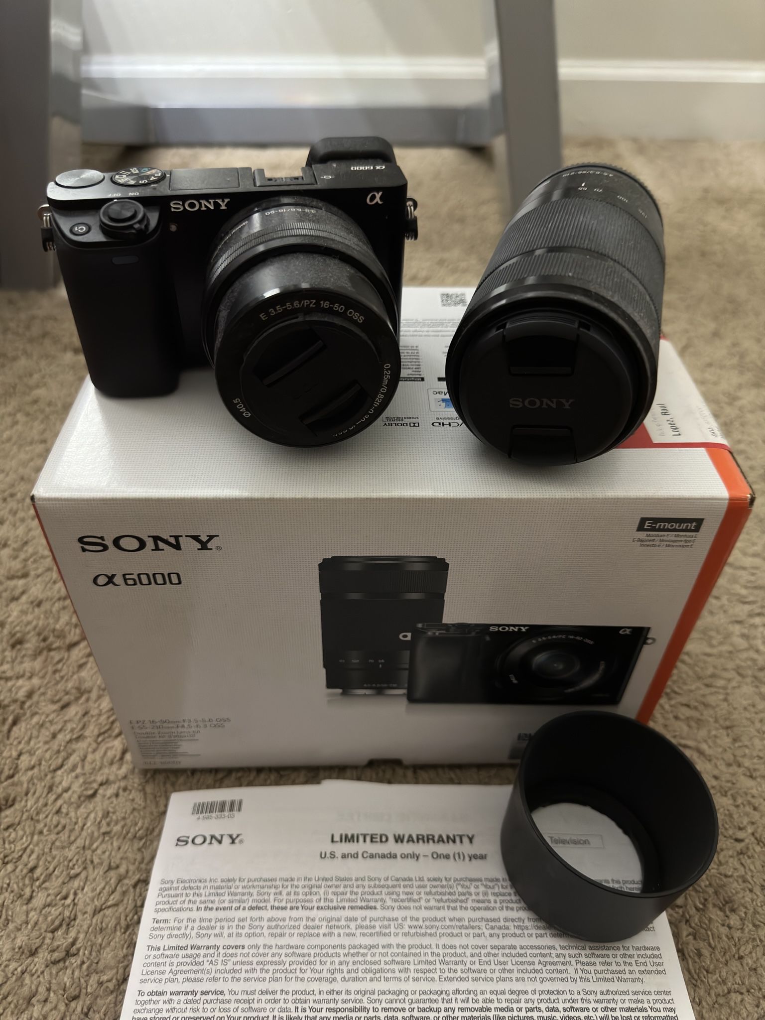 Sony A6000 Mirrorless Digital Camera