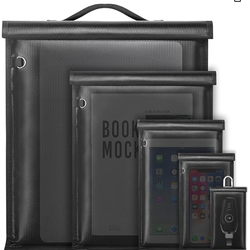 5-Pack Faraday Signal Blocking Bags – Anti-Tracking / RFID Protection Large Faraday Pouches for Phones, Laptops, Keys & Electronics