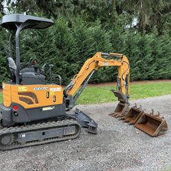 2021 Case CX17C Mini Excavator - 1,073 hours - 4K Weight - 3 Buckets