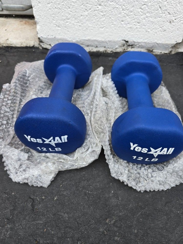 Yes4All Neoprene Coated Dumbbell Hand Weight Sets of 2