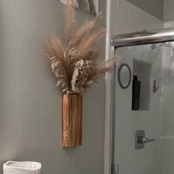 NEW Wood Wall Planter for Dried Flowers and Artificial Greenery Indoor Plants Holder Decoration